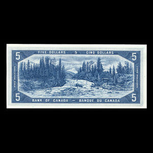 Canada, Bank of Canada, 5 dollars : 1954