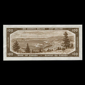 Canada, Bank of Canada, 100 dollars : 1954