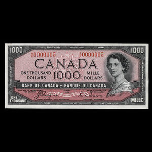 Canada, Bank of Canada, 1,000 dollars : 1954