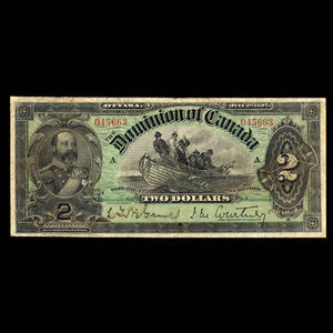 Canada, Dominion of Canada, 2 dollars : July 2, 1897