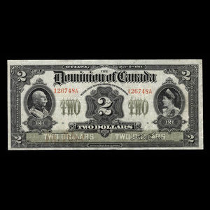 Canada, Dominion of Canada, 2 dollars : January 2, 1914