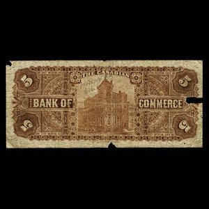 Canada, Canadian Bank of Commerce, 5 dollars : January 2, 1906