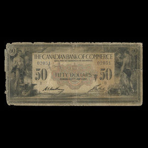 Canada, Canadian Bank of Commerce, 50 dollars : January 2, 1917