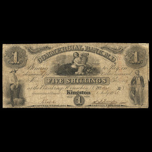 Canada, Commercial Bank of the Midland District, 1 dollar : July 1, 1846