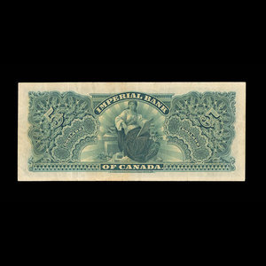 Canada, Imperial Bank of Canada, 5 dollars : January 1, 1910