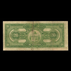 Canada, Merchants Bank of Canada (The), 20 dollars : January 3, 1917