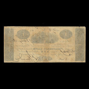 Canada, Montreal Bank, 1 dollar : July 7, 1821