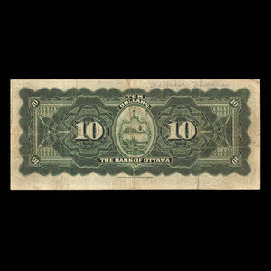 Canada, Bank of Ottawa (The), 10 dollars : June 1, 1906