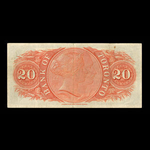 Canada, Bank of Toronto (The), 20 dollars : January 2, 1935