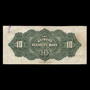 Canada, Weyburn Security Bank, 10 dollars : January 3, 1911