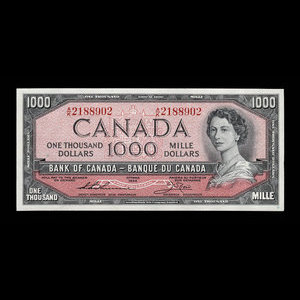 Canada, Bank of Canada, 1,000 dollars : 1954