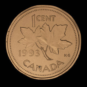 Canada, Elizabeth II, 1 cent : 1993