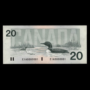 Canada, Bank of Canada, 20 dollars : 1991