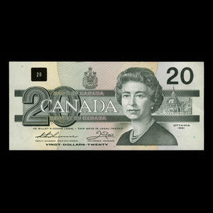 Canada, Bank of Canada, 20 dollars : 1991