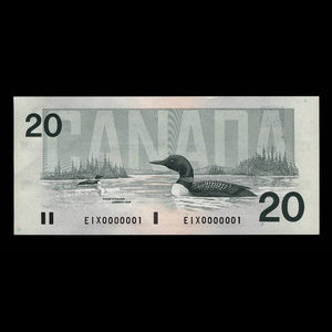 Canada, Bank of Canada, 20 dollars : 1991