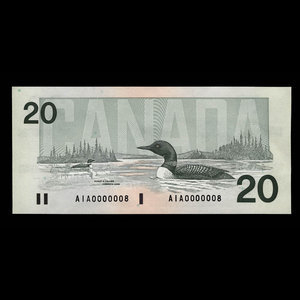 Canada, Bank of Canada, 20 dollars : 1991