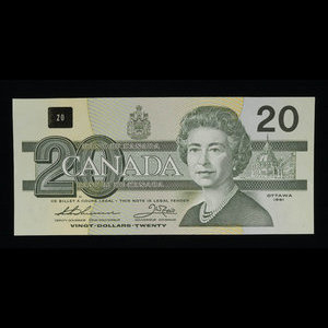 Canada, Bank of Canada, 20 dollars : 1991