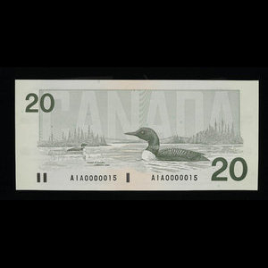 Canada, Bank of Canada, 20 dollars : 1991