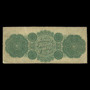 Canada, Union Bank of Lower Canada, 4 dollars : March 1, 1866