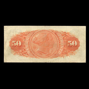 Canada, Bank of Toronto (The), 50 dollars : February 2, 1920