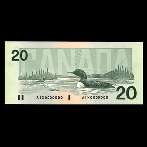 Canada, Bank of Canada, 20 dollars : 1991