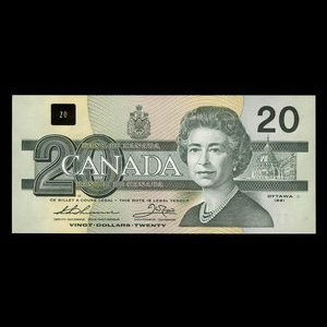 Canada, Bank of Canada, 20 dollars : 1991