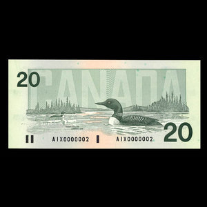 Canada, Bank of Canada, 20 dollars : 1991