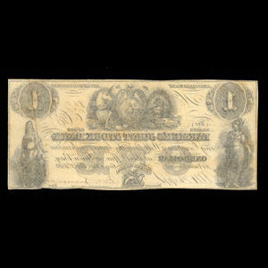 Canada, Farmer's Joint Stock Banking Co., 1 dollar : February 1, 1849