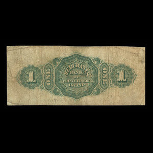 Canada, Merchants Bank of Prince Edward Island, 1 dollar : August 1, 1889