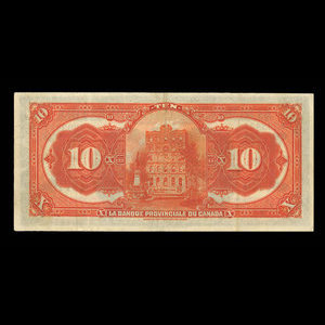 Canada, Provincial Bank of Canada, 10 dollars : January 31, 1919