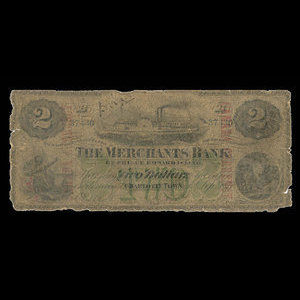 Canada, Merchants Bank of Prince Edward Island, 2 dollars : September 1, 1877