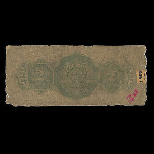 Canada, Merchants Bank of Prince Edward Island, 2 dollars : September 1, 1877