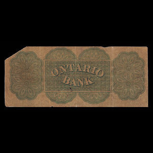 Canada, Ontario Bank, 1 dollar : August 15, 1861