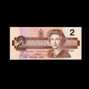 Canada, Bank of Canada, 2 dollars : 1986