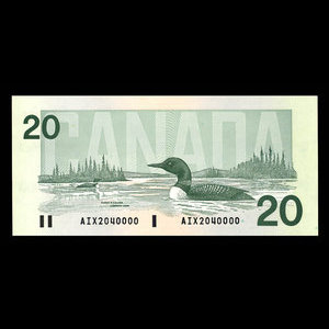 Canada, Bank of Canada, 20 dollars : 1991