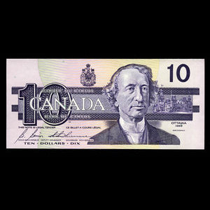 Canada, Bank of Canada, 10 dollars : 1989