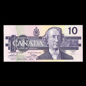 Canada, Bank of Canada, 10 dollars : 1989