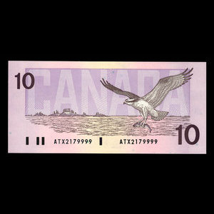 Canada, Bank of Canada, 10 dollars : 1989