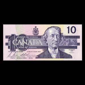 Canada, Bank of Canada, 10 dollars : 1989