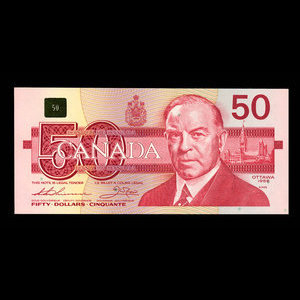 Canada, Bank of Canada, 50 dollars : 1988