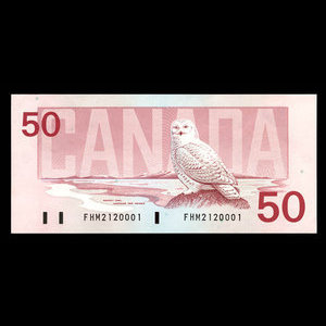 Canada, Bank of Canada, 50 dollars : 1988