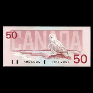 Canada, Bank of Canada, 50 dollars : 1988