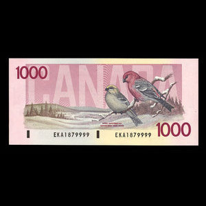 Canada, Bank of Canada, 1,000 dollars : 1988