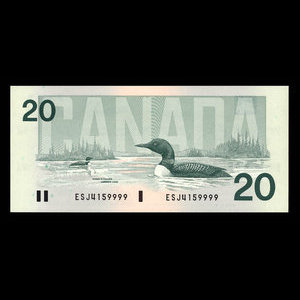 Canada, Bank of Canada, 20 dollars : 1991