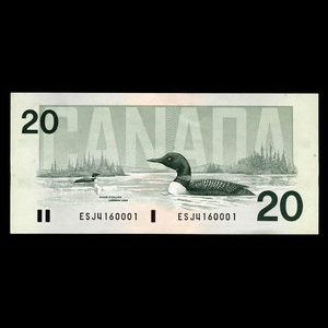 Canada, Bank of Canada, 20 dollars : 1991