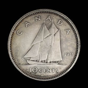 Canada, George VI, 10 cents : 1937