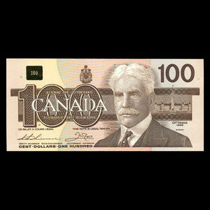 Canada, Bank of Canada, 100 dollars : 1988