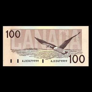 Canada, Bank of Canada, 100 dollars : 1988