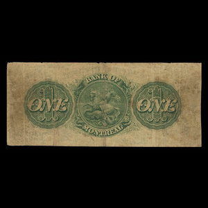 Canada, Bank of Montreal, 1 dollar : January 2, 1859