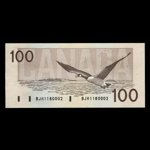 Canada, Bank of Canada, 100 dollars : 1988